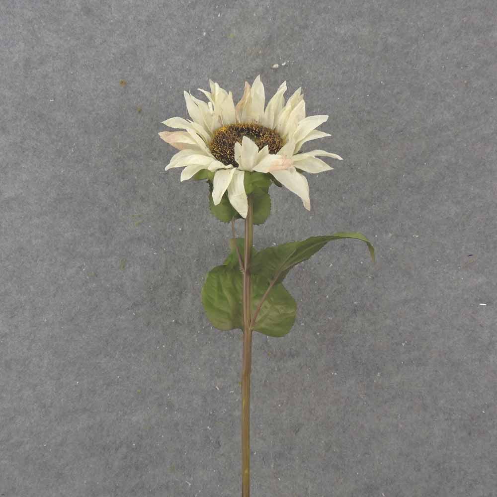 28" CREAM/WHITE SUNFLOWER STEM