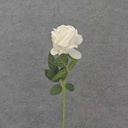 20" OPEN ROSE STEM CREAM/WHITE