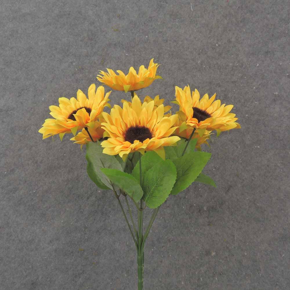 13" SUNFLOWER BUSH X7 YELLOW