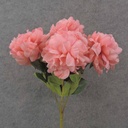 17.5" PEONY BUSH X 5 PINK