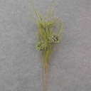 35" TWIG SPRAY W/NESTS X3 MOSS/LAVENDER