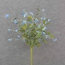21" EUCALYPTUS, FERN & BLOSSOM BUSH BLUE