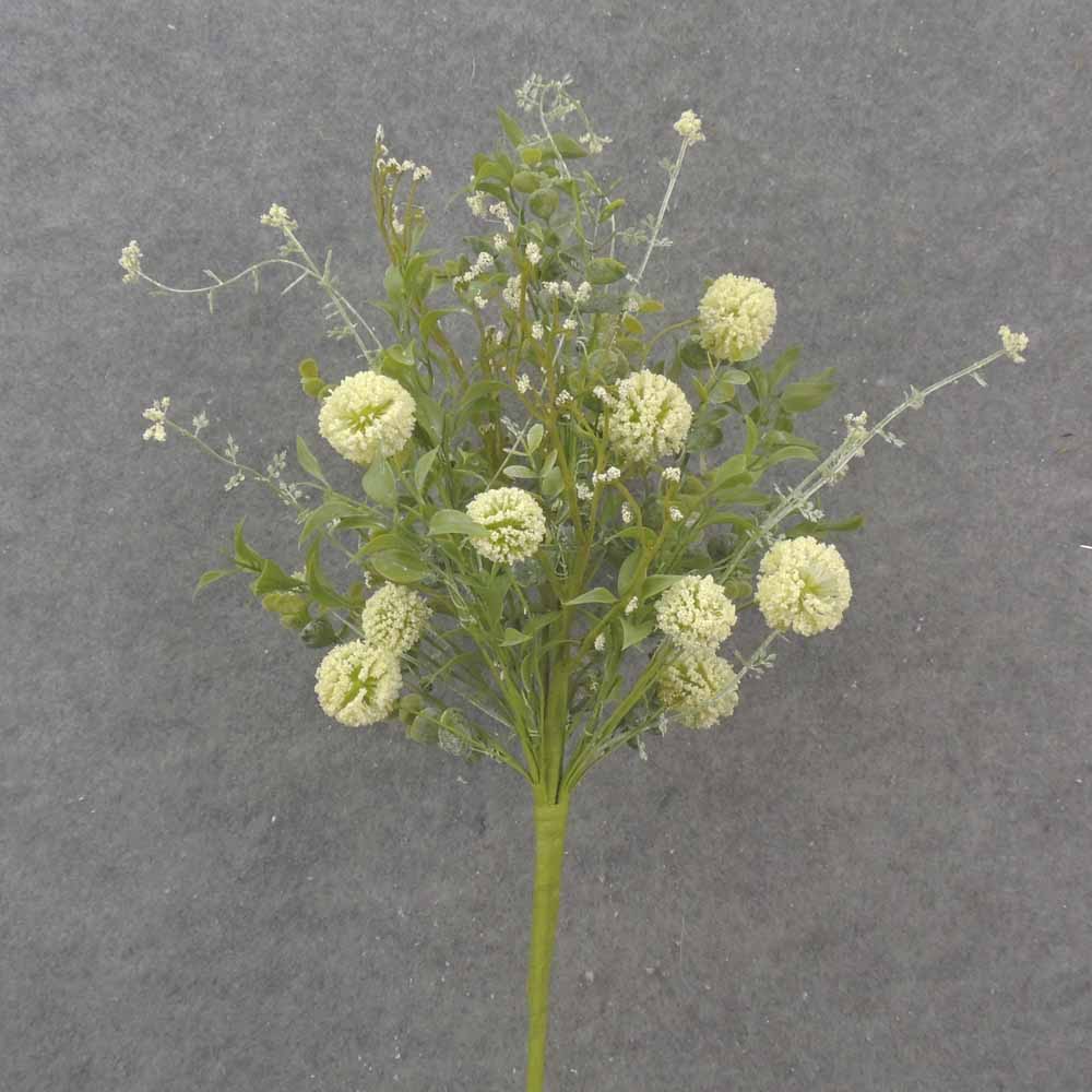 22" EUCALYPTUS & THISTLE BUSH CREAM