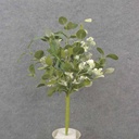 20" EUCALYPTUS & BLOSSOM BUSH CREAM