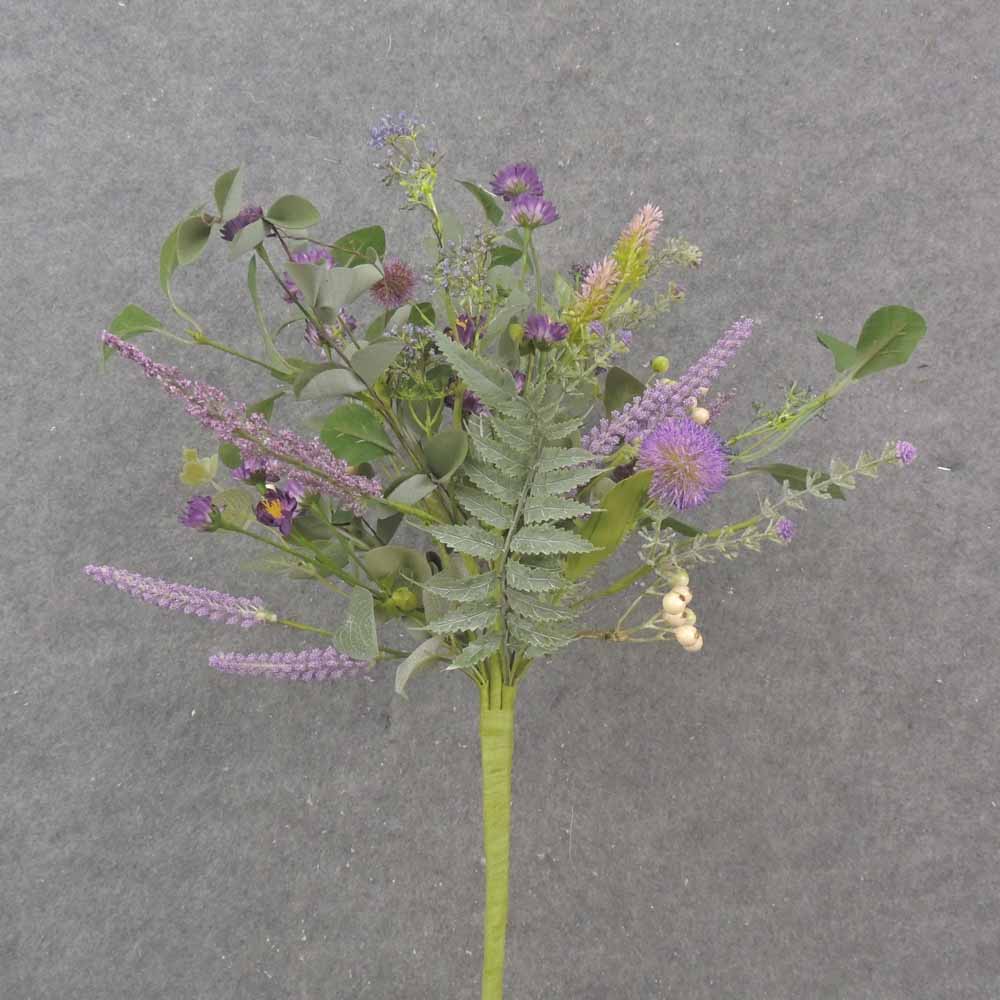20" FERN, BERRY & MIXED FOLIAGE BUSH PURPLE