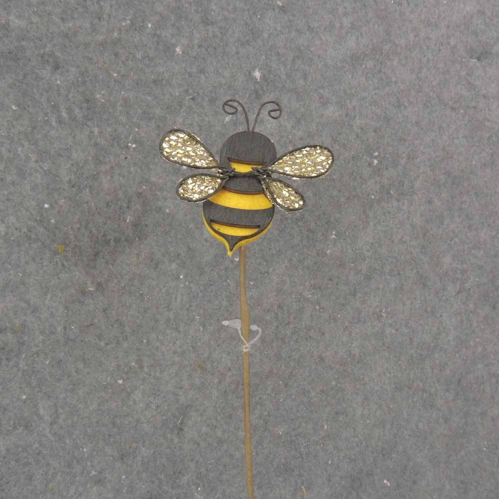 19.5&quot; BEE PICK W/GOLD WINGS