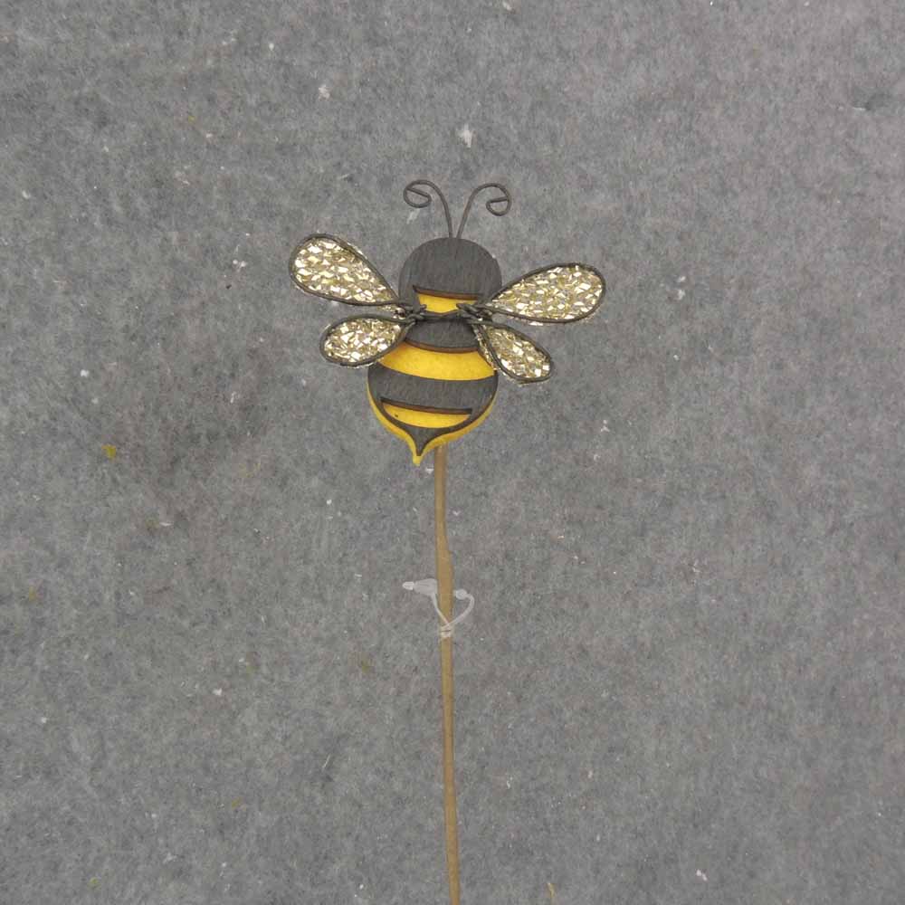 [SA1045] 19.5" BEE PICK W/GOLD WINGS