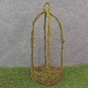 MOSS TWIG LANTERN 6"x6"x17"