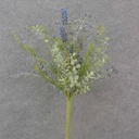22" BERRY, HEATHER & EUCALYPTUS BUSH BLUE