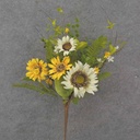 22" MIXED SUNFLOWER & FOLIAGE BUSH