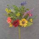 21" SUNFLOWER, POPPY & MIXED FOLIAGE BUSH