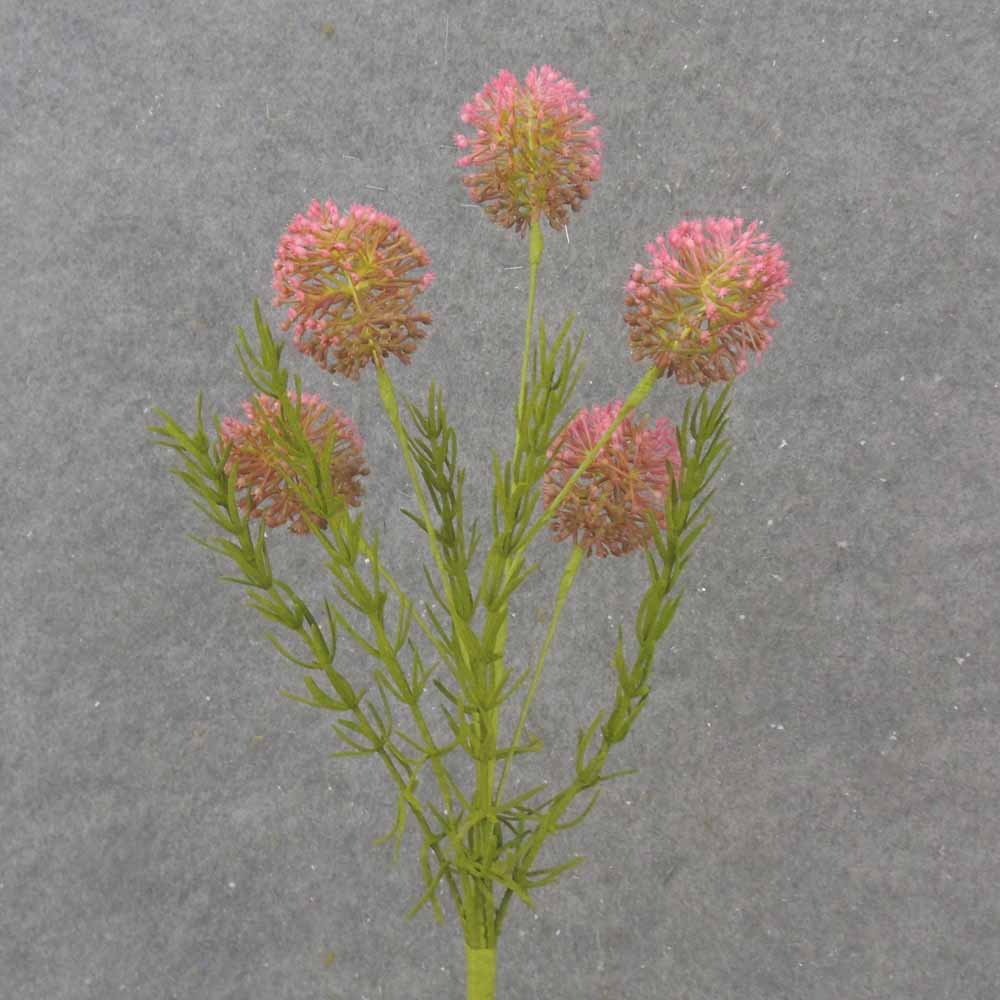 21.5" THISTLE SPRAY X5 PINK