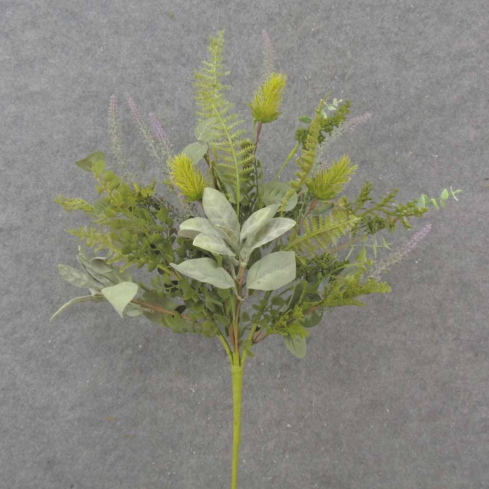 23" HEATHER, EUCALYPTUS & FERN FOLIAGE BUSH