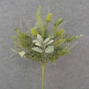 23" HEATHER, EUCALYPTUS & FERN FOLIAGE BUSH