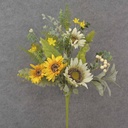 22" MIXED SUNFLOWER & FOLIAGE BUSH