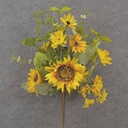 21" SUNFLOWER, DAISY & MIXED FOLIAGE BUSH