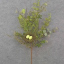31" MIXED FOLIAGE BUSH W/NEST & EGGS