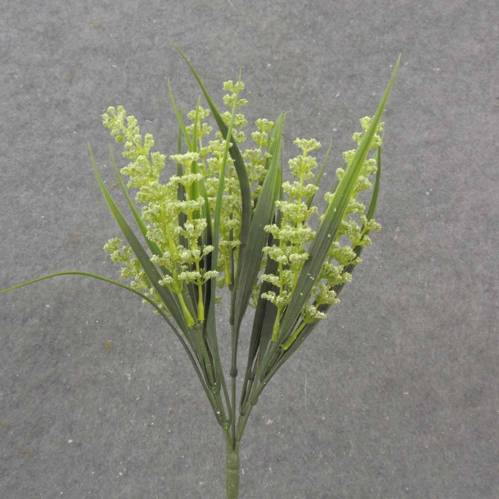11" HEATHER GRASS BUSH X5 GREEN