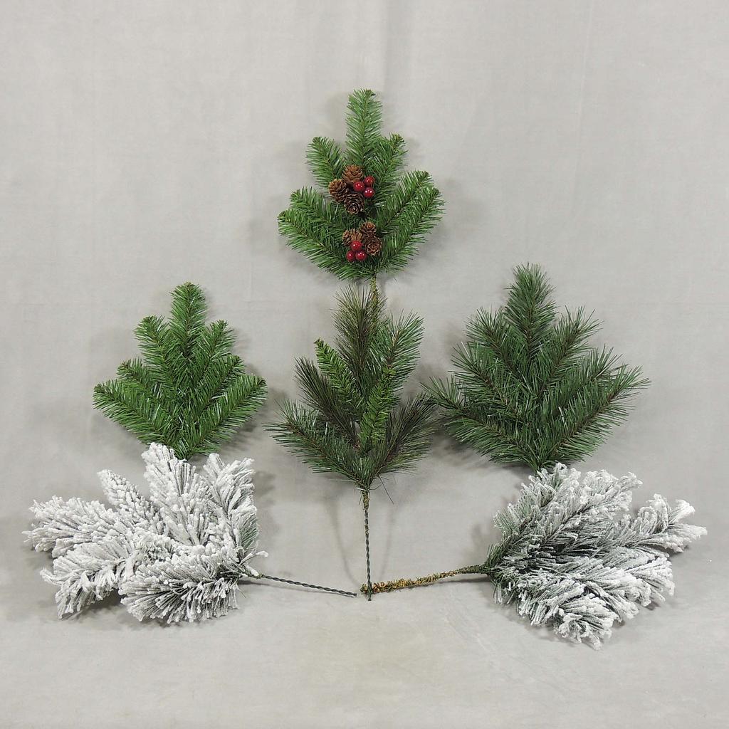 [XD4018-6] 15" PINE ALASKAN SPRAY 7 TIPS 6-ASST' D