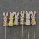 4.75" BUNNY RABBITS ON 7.5" PICK