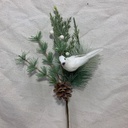 14" MIXED PINE PICK W/ DOVE & CONE