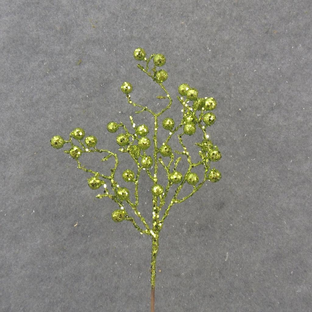 [XA1000-GRN] 16" GLITTER BERRY PICK GREEN