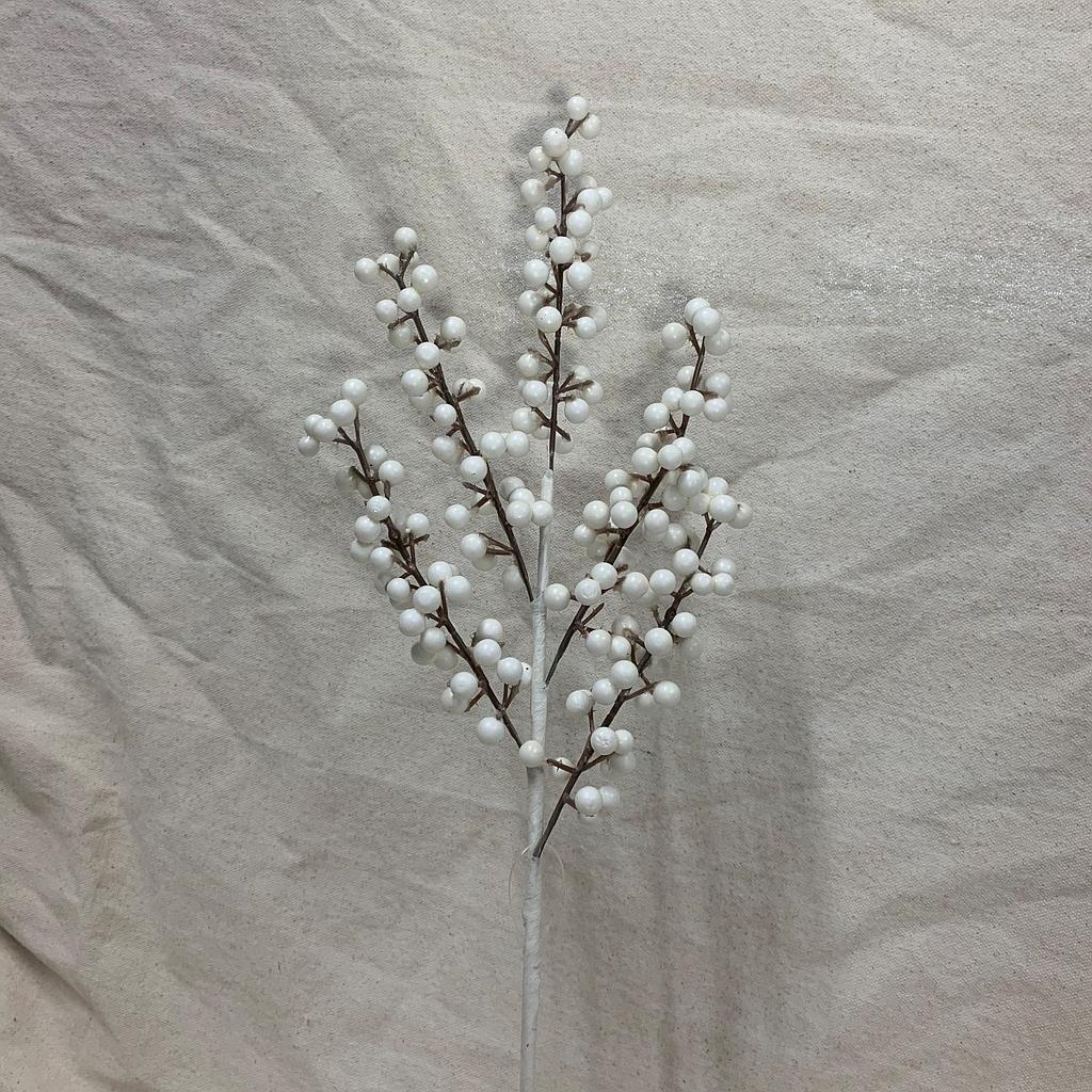 [XA1001-WHT] 19" WHITE BERRY SPRAY