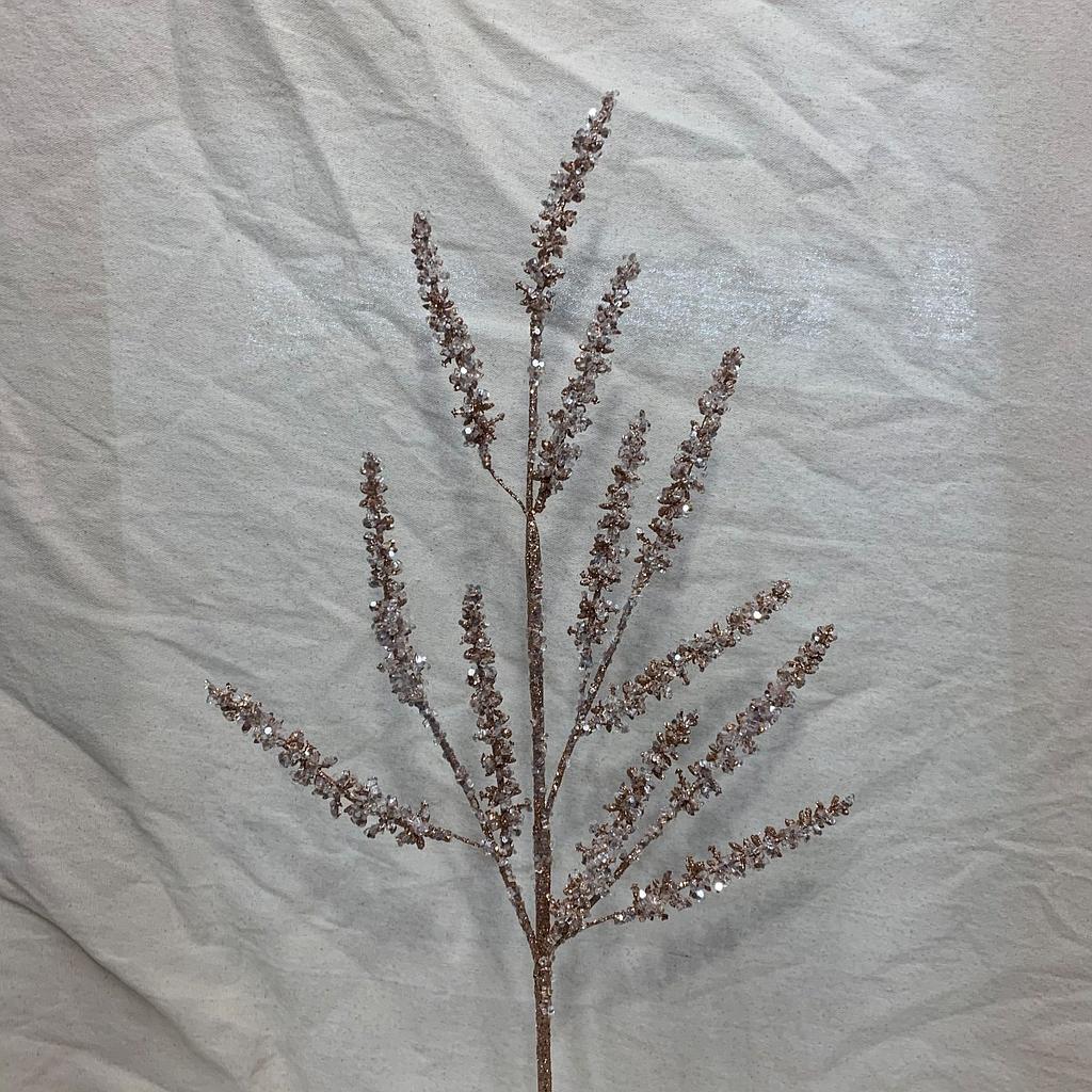 29.5" GLITTER AMARANTHUS SPRAY COPPER
