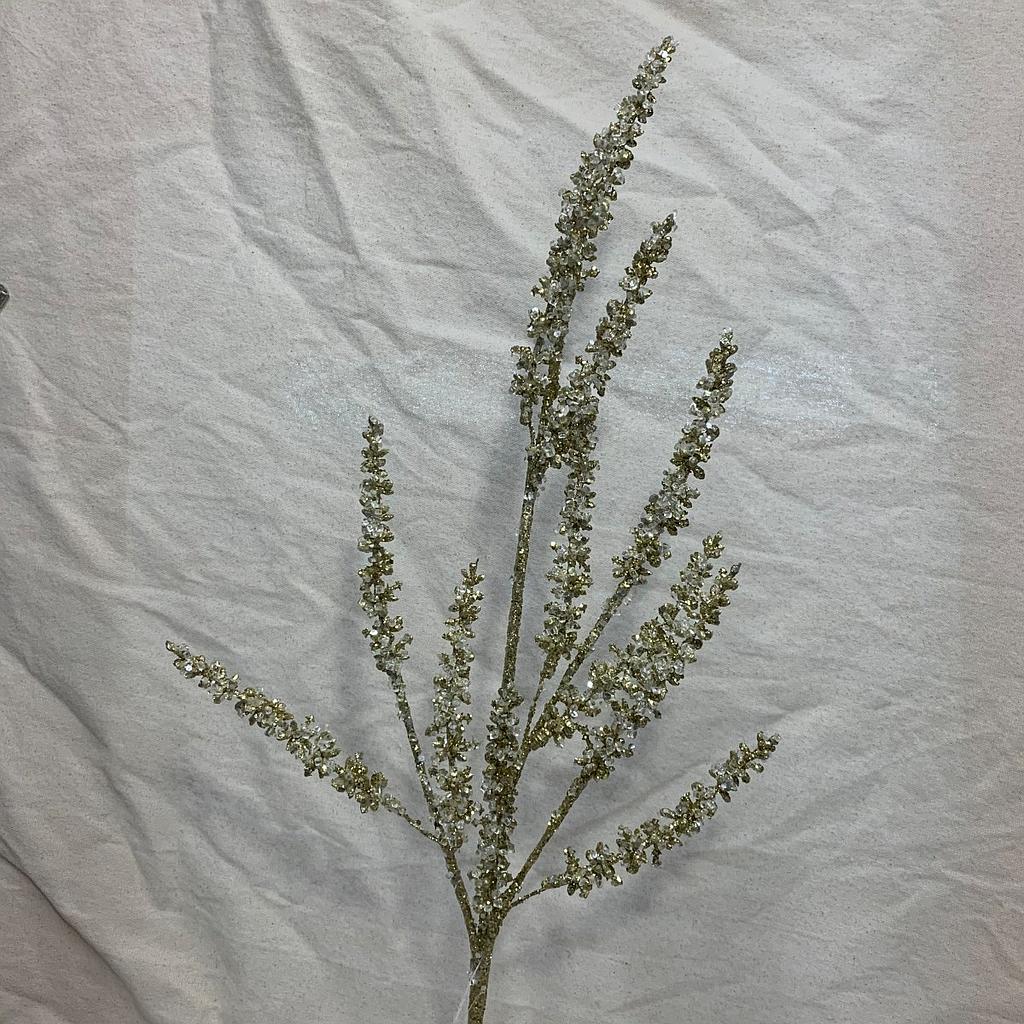 29.5" GLITTER AMARANTHUS SPRAY GOLD