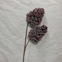 23" GLITTER PINECONE SPRAY X2 RED
