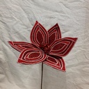 13" FELT POINSETTIA PICK RED