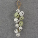 10.5" BELL DOOR HANGER LIGHT GREEN/WHITE