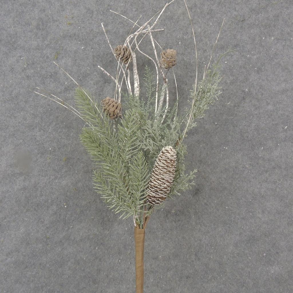 [XA1044] 16" MIXED PINE PICK W/ CONES