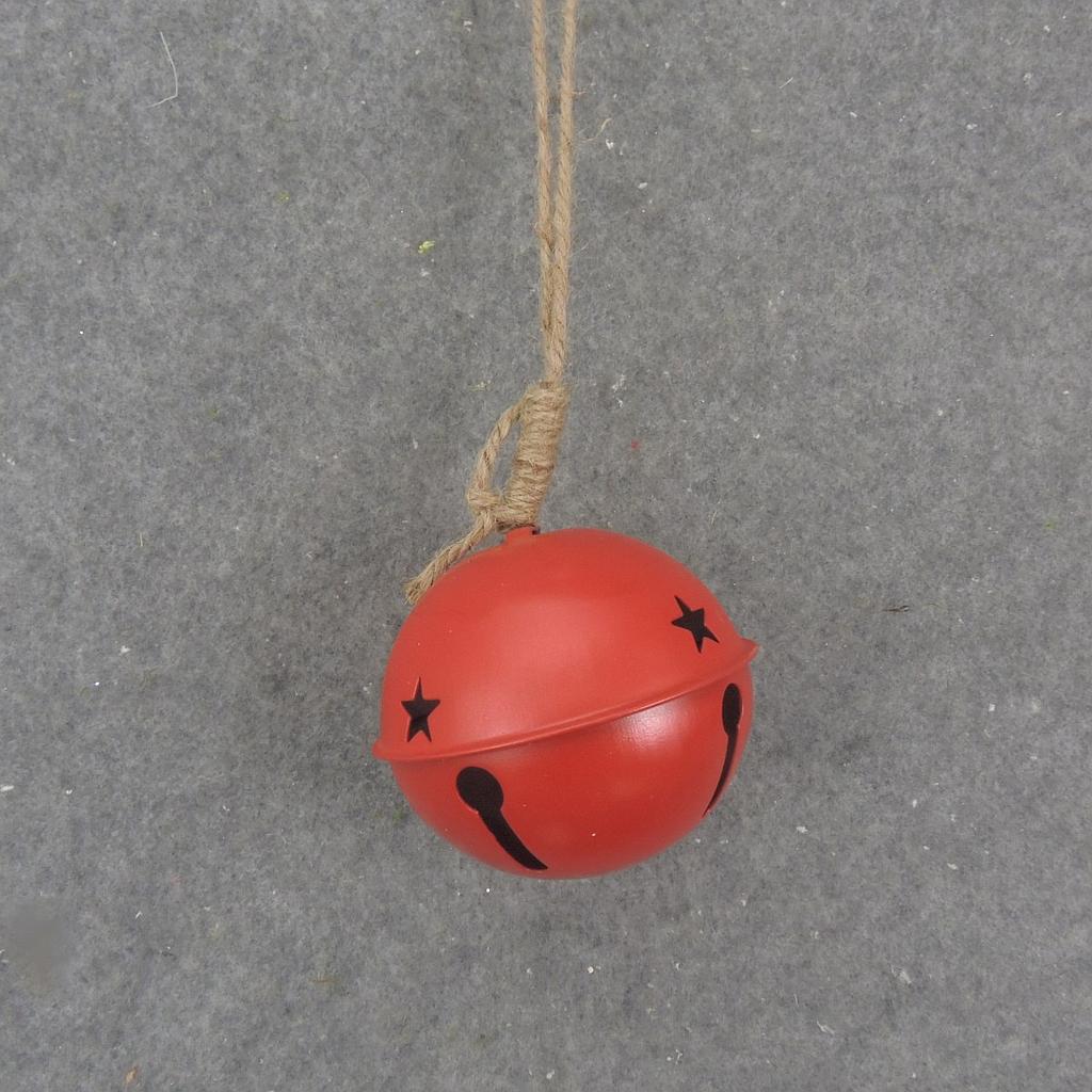 [XA1050-RED] 4" JINGLEBELL ORNAMENT RED