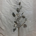 25" METALLIC HOLLY LEAF SPRAY CHAMPAGNE