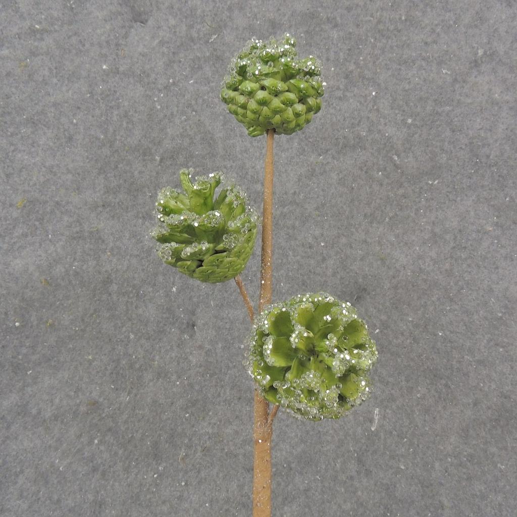 13" PINECONE PICK X3 W/ ICE GREEN