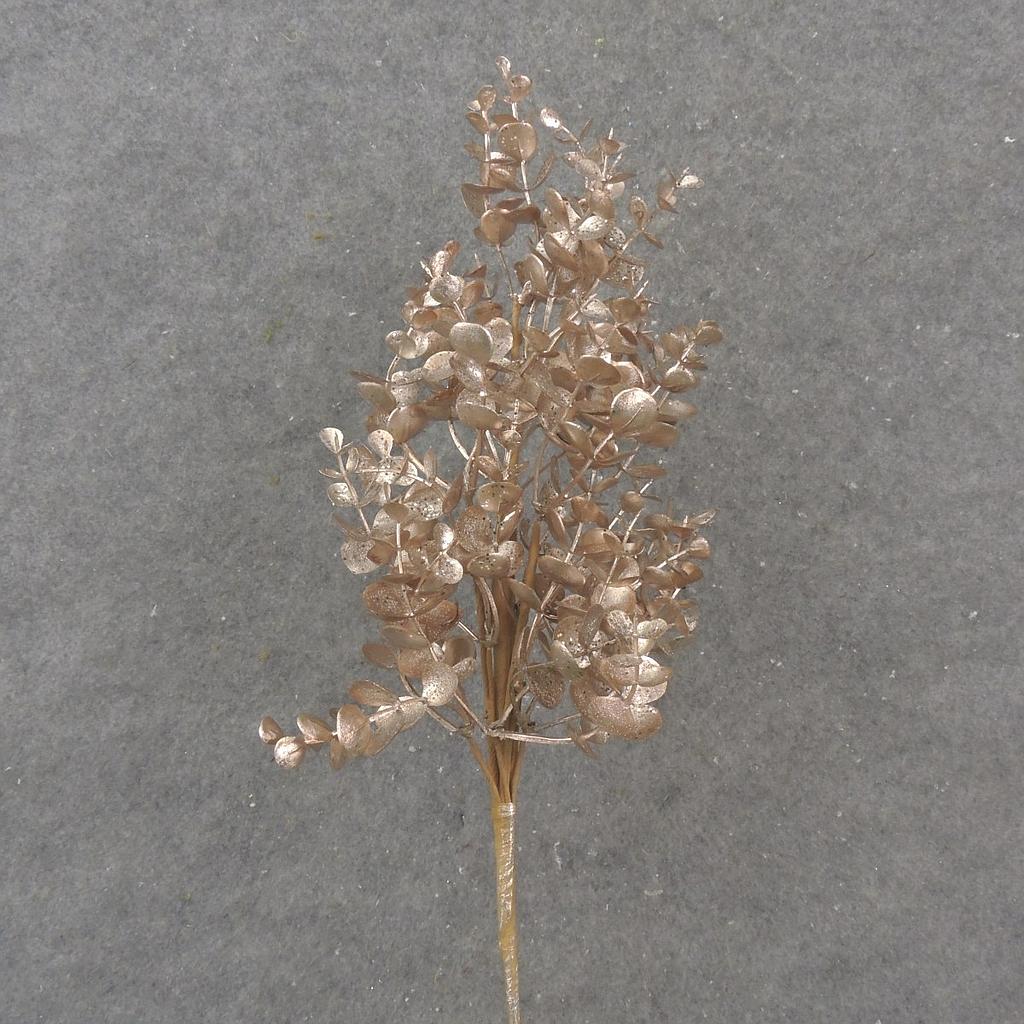 21&quot; METALLIC EUCALYPTUS SPRAY CHAMPAGNE