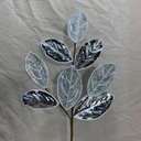 27" METALLIC MAGNOLIA LEAF SPRAY W/ FROST PLATINUM