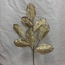 27" METALLIC MAGNOLIA LEAF SPRAY W/ FROST GOLD