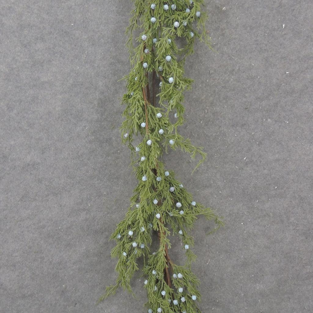 5' JUNIPER GARLAND W/ BERRIES