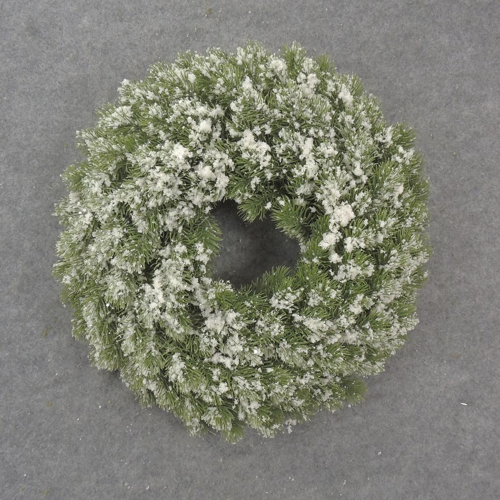16&quot; SNOWY PINE WREATH