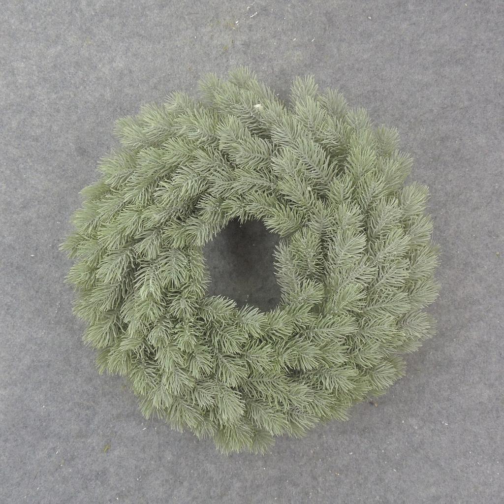 16" PINE WREATH DUSTY GREEN