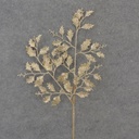 25" GLITTER HOLLY LEAF SPRAY GOLD