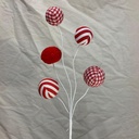 17" BALL SPRAY X5 RED/WHITE