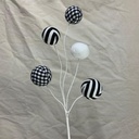 17" BALL SPRAY X5 BLACK/WHITE