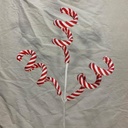 30" FROSTED SPIRAL SPRAY X3 RED/WHITE