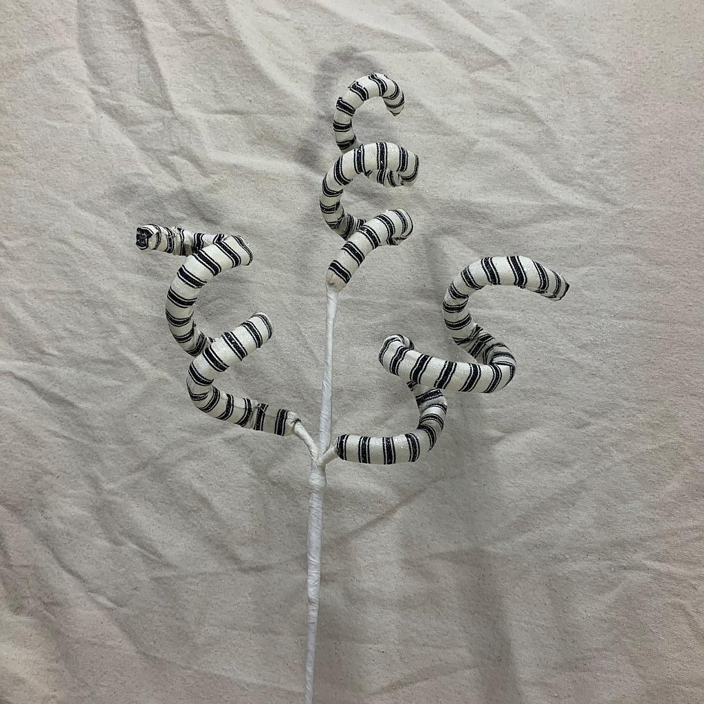 30" FROSTED SPIRAL SPRAY X3 BLACK/WHITE