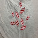 30" HOLLY LEAF SPRAY RED/WHITE