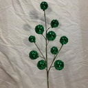 27" ORNAMENT BALL SPRAY W/ ICE GREEN