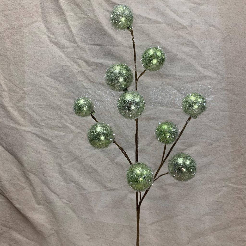 27" FROSTED ORNAMENT BALL SPRAY MINT